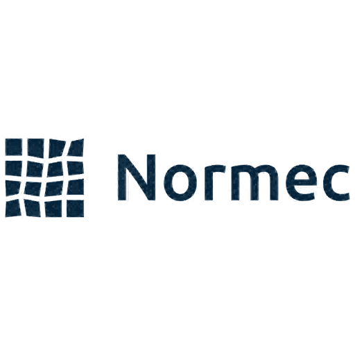 Normec logo with stylized grid design on the left.